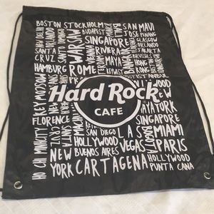 Hard Rock Cafe Back Uni-Sex Tote Bag NWOT Black & White Cool & Hip for all ages!